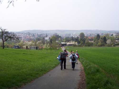 Blick zurück auf Ober Ramstadt